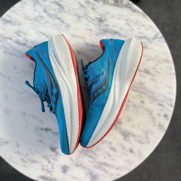 Saucony Endorphin Shift 2 Men’s Running Shoes | Blue/Red | Size 9.5 - Picture 12 of 14